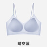 草本初色内衣女小胸聚拢无钢圈山茶花香氛文胸罩 晴空蓝 S【70-90斤】 实拍图