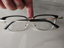 依视路（ESSILOR） 新款商务男镜架时尚镜框女配依视路镜片近视定制眼镜网上配镜 金属-全框-2066SV-银色 镜框+依视路膜岩高清1.60现片 实拍图