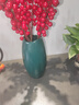九千谷陶瓷花瓶插花摆件绿植花卉干花仿真花现代简约装饰品 祖母绿4640 实拍图