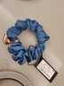 She's茜子发饰心形发圈大肠圈头花头绳马尾皮筋绑头发绳头饰新年礼物女 浅蓝色C7 实拍图