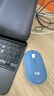 罗技（Logitech）LOGITECH PEBBLE 无线蓝牙鼠标 轻音鼠标 办公鹅卵石造型 轻薄便携 时尚小巧 品月蓝 实拍图
