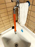 牛享水龙头延伸器硅胶延长万能加长管厨房卫生间防溅阳台水管延伸器 【钢铜接口橙色75cm】配转接头 实拍图