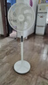 美的（Midea）【劲风酷爽】七叶轻音柔风电风扇家用遥控落地扇台式桌面小型风扇大风力节能立式摇头电扇 SAH30BK 实拍图