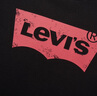 Levi's李维斯情侣美式宽松印花时尚简约舒适潮流纯棉圆领短袖T恤 黑色 002A0-0001 S 实拍图