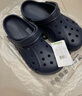 卡骆驰crocs洞洞鞋贝雅男鞋女鞋轻便耐磨一脚蹬拖鞋休闲鞋|10126 黑色-001 44 (280mm) 实拍图