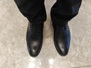 高哥隐形增高鞋透气皮凉鞋男真皮正装商务男鞋软底男士内增高皮鞋 黑色6.5CM 990L （店长推荐） 41 实拍图