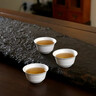 星坊一次性稻壳功夫茶杯60ml小茶杯高档耐热可降解品茗茶杯100只+杯架 实拍图