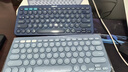 罗技（Logitech）时尚系列K380蓝牙键盘 无线键盘Mac笔记本平板IPAD电脑静音键盘安卓手机多设备超薄家用巧克力按键 品月蓝-for Mac 实拍图