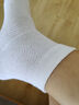 浪莎女士袜子女纯棉抗菌春秋季超薄网眼吸汗透气中筒女袜全棉袜子 实拍图