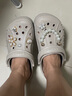 卡骆驰crocs洞洞鞋贝雅男鞋女鞋轻便耐磨一脚蹬拖鞋休闲鞋|10126 卵石色-2V3 37 /38(230mm) 实拍图