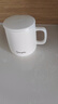 传旗陶瓷马克杯带勺盖咖啡杯牛奶杯早餐杯办公杯男女茶杯描金白400ml 实拍图