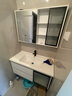 浴美优品实木浴室柜陶瓷一体盆卫生间洗手洗脸盆柜组合洗漱台镜柜奶油风 白吊柜100cm智能镜柜+陶瓷盆 实拍图