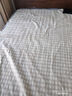 亚麻凉席哈尔滨特产夏季精梳棉麻素色亚麻凉席亚麻床单 单条亚麻色四菱格（无枕巾枕套） 单人凉席 130cm*200cm 实拍图