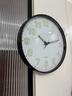 鹏创电波钟自动对时夜光挂钟卧室创意钟表客厅家用时钟轻奢现代壁钟 实拍图