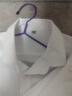 BLUE LITTLE WHITE长袖衬衫男棉商务白衬衫修身男士正装工装免烫大码职业装抗皱衬衣 纯白色【快速到货 39 （115斤-130斤） 实拍图