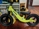 永久（FOREVER）永久平衡车1-3岁平衡车儿童平衡车3-6岁宝宝平衡车儿童滑步车滑行 12寸 绿色|镁合金车架 +一体充气轮 实拍图
