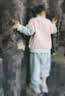 巴厘小猪儿童棒球服男童超洋气上衣2025新款春秋季宝宝开衫卫衣女童外套 樱粉 110 实拍图