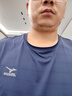 美津浓（MIZUNO）短袖t恤男士凉感冰丝夏季薄款户外青年速干衣 黑色【2104】 XL 实拍图