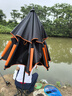 simago喜曼多钓鱼伞遮阳伞防暴雨防紫外线防晒防风万向钓伞 黑胶伞1.8米 实拍图