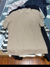 骆驼（CAMEL）棉感透气运动短袖T恤男简约POLO衫 C45225L1004A5 灰绿  XXL 实拍图