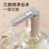 双枪抽水器桶装水办公家用饮水机电动抽水泵压水器定量可折叠浅绿色 实拍图