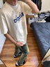 迪伽达美式高街cleanfit复古蓝牛仔裤男春秋季直筒修身vibe裤子高腰微喇 GY-3026蓝色 XL 实拍图
