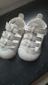 G.duck小黄鸭夏季男女宝宝凉鞋婴幼儿包头防撞软底学步鞋0-1-2岁防滑 白色 19码内长13.5厘米 实拍图