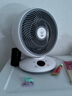 钻石牌（DIAMOND）风扇电风扇空气循环扇家用风扇台式桌面摇头卧室台扇宿舍小壁扇遥控小风扇大风量壁挂落地 ZL-XH02-白色（语音遥控款） 实拍图