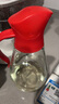 乐扣乐扣(LOCK&LOCK)大容量玻璃油壶油瓶醋酒酱油调味壶550ml红色 实拍图