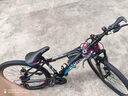 EG7山地自行车成人学生变速越野单车双减震赛车26寸青少年男女 辐条【升级减震 超强承重】炫彩 27.5寸24速【适合：175-190CM】 实拍图