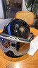 AMZ护目镜摩托车眼镜复古风镜四分之三盔男女通用机车骑行全盔防护镜 摩天灰茶色（茶色+透明镜片） 实拍图