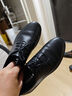 百丽情人节礼物男鞋商场同款牛皮革商务休闲皮鞋7GM01 黑色-打孔 42 实拍图