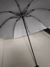 银胶手动折叠雨伞女晴雨两用男士大号太阳伞防晒防紫外线遮阳伞 7骨银胶雨伞（颜色随机发） 实拍图