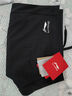 李宁男装专业比赛服羽毛球系列男子弹力抽绳比赛裤运动短裤AAPR079 黑色-3 XL 实拍图