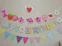 多美忆 生日场景布置女孩生日气球装饰儿童周岁生日道具小仙女拉旗3条装 实拍图