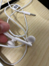 华为（HUAWEI）原装耳机/半入耳式耳机/三键线控/带麦克风/原装手机耳机 白色 标准版 AM115 实拍图