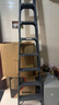 创硕 梯子工程梯货梯爬梯仓库梯人字梯梯架 八步梯-雅典黑加强加固款 实拍图