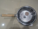 亚摩斯（Amos）钛炒锅 无涂层不粘家用内壁纯钛32cm燃气灶电磁炉通用平底炒菜锅 银色 30cm 实拍图