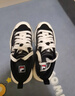 斐乐（FILA）官方LOOP女鞋帆布鞋新款休闲运动鞋小白鞋板鞋断层鞋 黑-BK 36.5 实拍图
