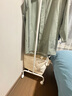 懒角落晾衣架衣架落地立式落地衣架不锈钢卧室专用晾衣架儿童移动衣帽架 基础款带挂钩-80cm（带轮） 实拍图