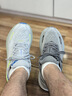 HOKA男款秋季克利夫顿 9跑步鞋CLIFTON 9轻量耐磨缓震 雾灰/黑色-宽版 40 实拍图