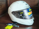 GSBgsb头盔gsb361摩托车头盔3C认证四季男女通用全盔机车仿赛头盔 珍珠白配透明镜片+顺丰快递 XL（建议57-58头围） 实拍图