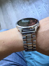 适用华为手表表带非原装Watch4pro/gt5金属不锈钢带watch5非凡 实心钢带- 间金色 宽度：22mm 实拍图