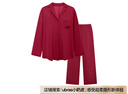 ubras云棉草本经典开襟软棉棉家居服女士情侣睡衣套装云朵丝绒红色S 实拍图