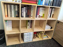 微微听雨全实木书架落地家用长高书柜置物架靠墙柜子储物柜组合收纳格子柜 【全实木】三层加深18格180cm 实拍图