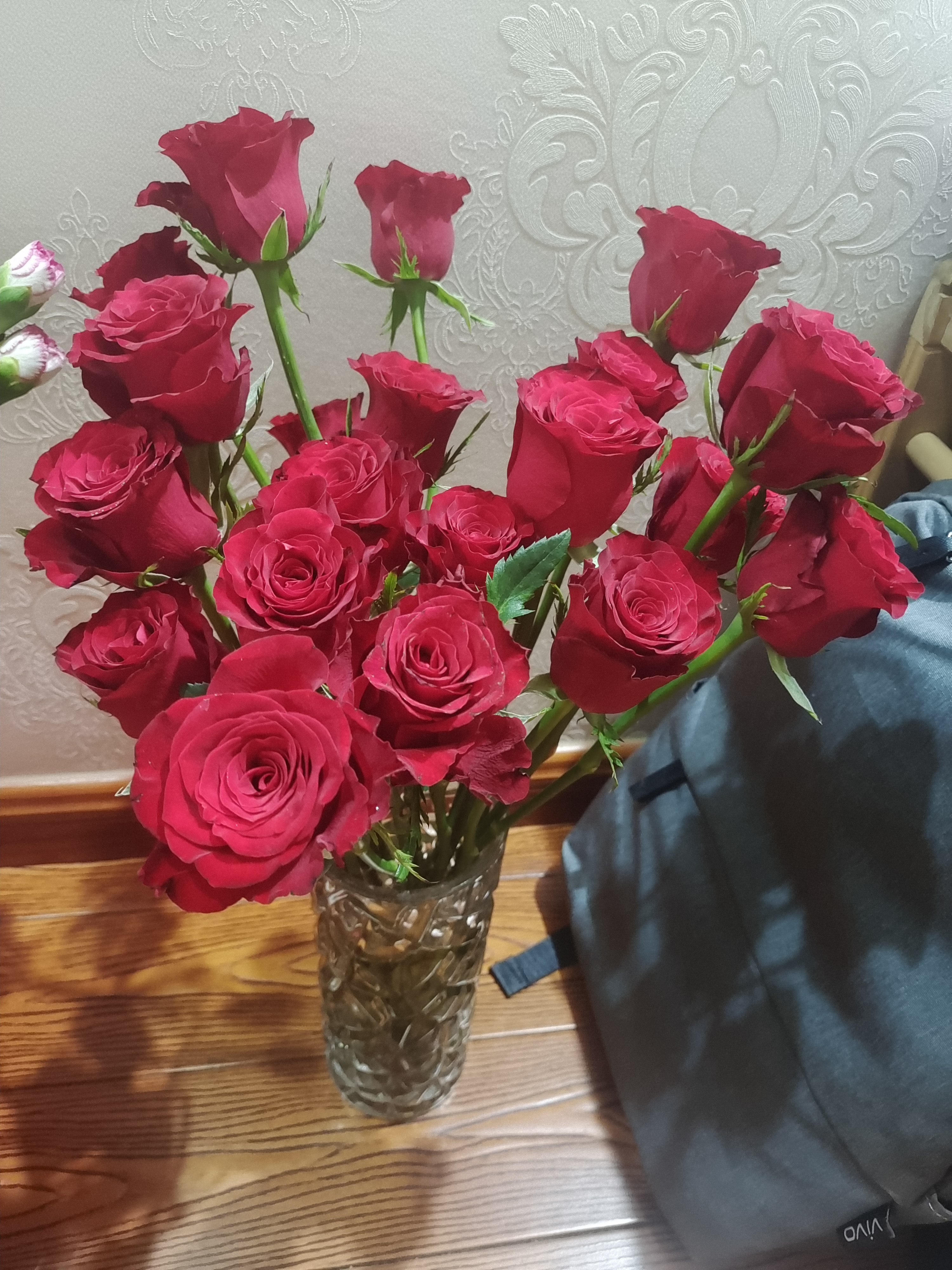 云南鲜花玫瑰花云南基地直发水养花花束春年装饰七夕情人节礼物1 高原红玫瑰18+2枝防损耗 实拍图