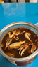 三只海豚麻辣蟹钳青岛捞汁小海鲜罐装生腌螃蟹脚开罐即食罐头280g*3罐 实拍图