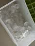 京严冻冰块模具制冰神器按压冰格冰箱制冰盒家用食品级自制带盖储冰盒 【食品级PP材质】橘黄-28格套装 一键按压出冰] 实拍图