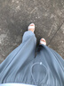 蕉下（beneunder）防晒灯笼裤阔腿冰丝束脚九分裤女士休闲透气AL20924 实拍图