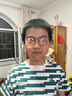 明月镜片 眼镜近视女修颜时尚钛架配镜防蓝光护目高清定制眼镜框36055 配明月平光防蓝光镜片 实拍图